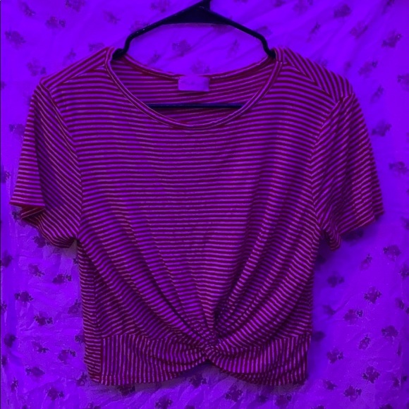 red and white striped tee - Picture 1 of 2